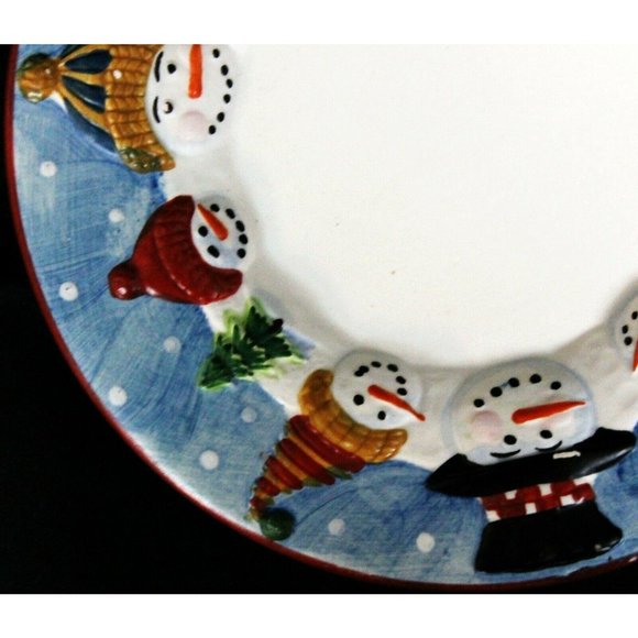 Yankee Candle Mini/Small Ceramic Plate Blue Winter - Picture 5 of 7